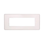 Placca Slim Sottile 6P Serie Moon Colore Bianco Compatibile Con Bticino Axolute Air