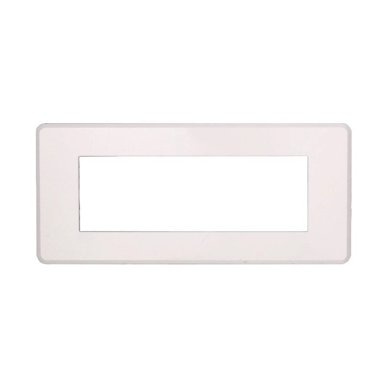 Placca Slim Sottile 6P Serie Moon Colore Bianco Compatibile Con Bticino Axolute Air