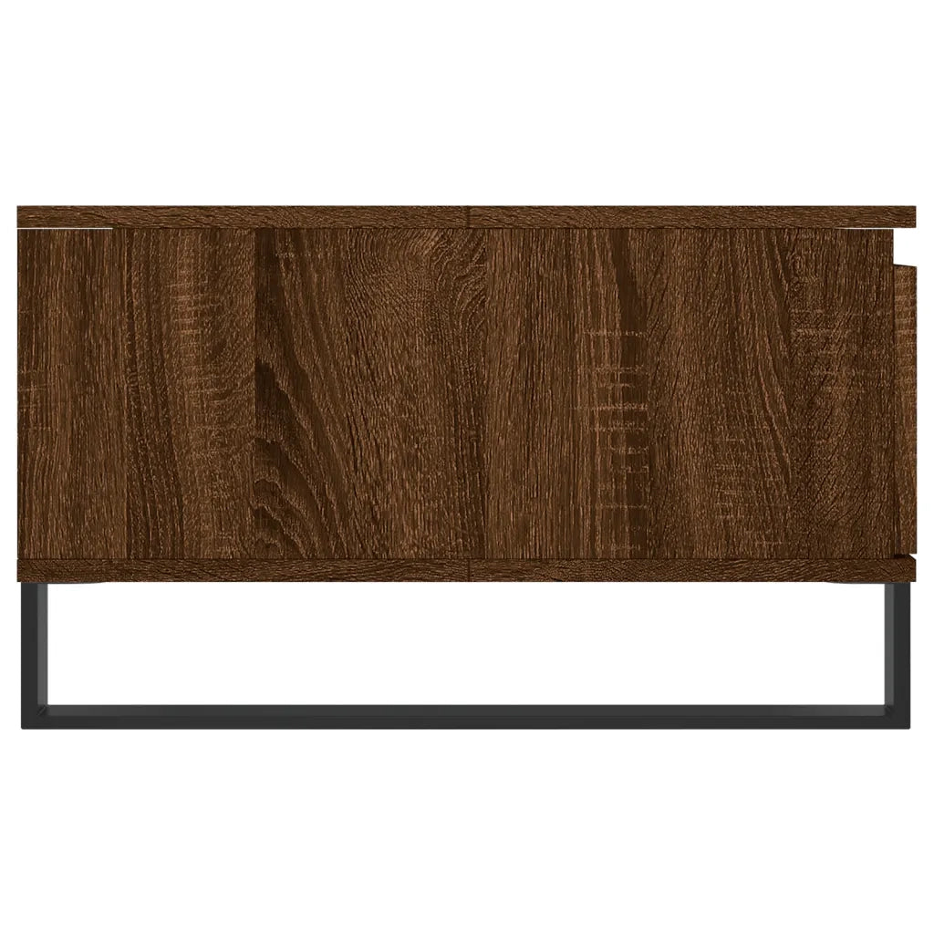 Tavolino da Salotto Rovere Marrone 90x60x35cm Legno Multistrato 827075
