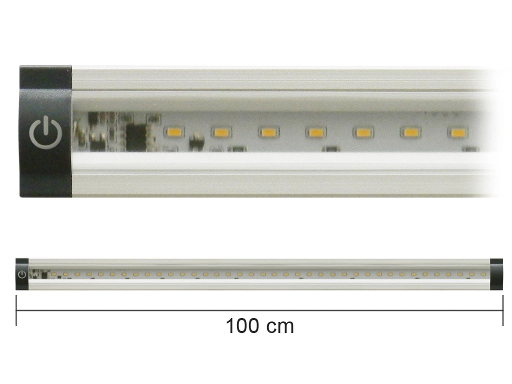 AP100PC-INC Barra Led con Interruttore 12V 10W 800lm 3000K 1m