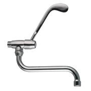 RUBINETTO SNODO A MURO CON LEVA CLINICA 1/2   PORTA & BINI RUBINETTERIE SNC