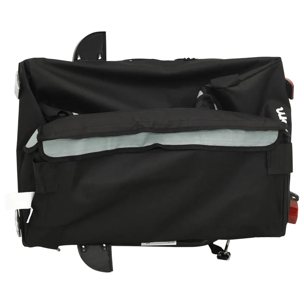 Rimorchio da Bici Nero e Grigio 30 kg in Ferro