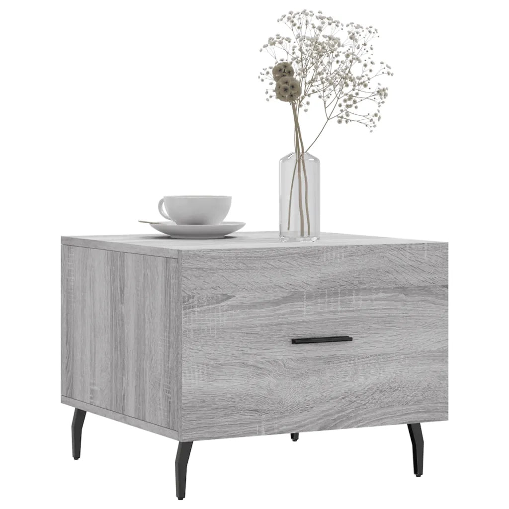 2 pz Tavolini salotto | Tavolino da caff¨¨ | Tavolino da Soggiorno Grigio Sonoma 50x50x40cm Legno Multistrato