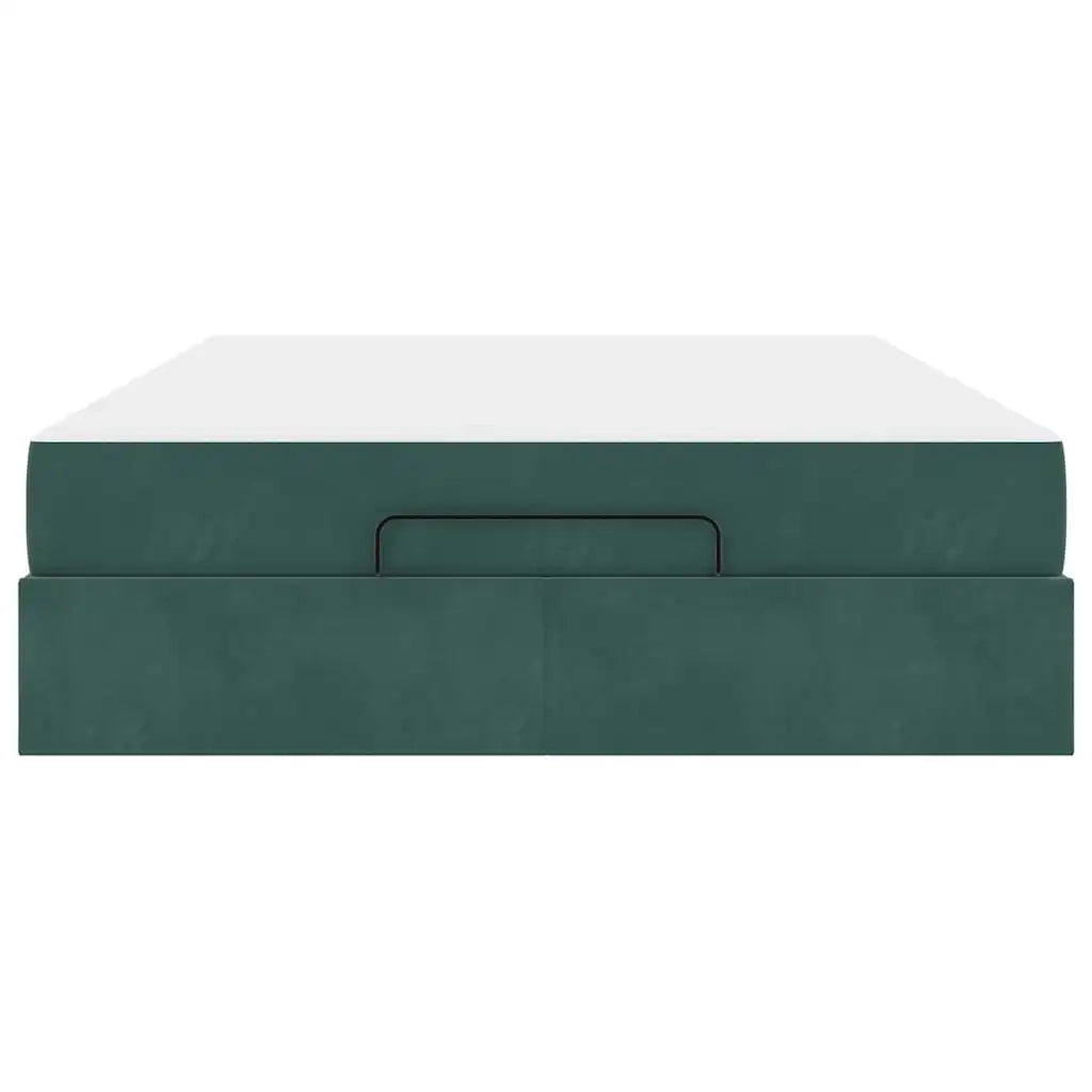 vidaXL Struttura del letto Verde scuro 140 x 200 cm Velluto