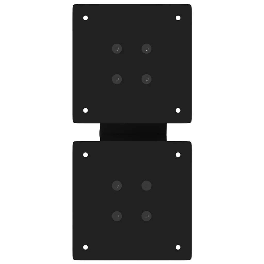 Gambe per Tavolino da Caffè a X 2 pz Nere 30x(30-31) cm Acciaio 4012928