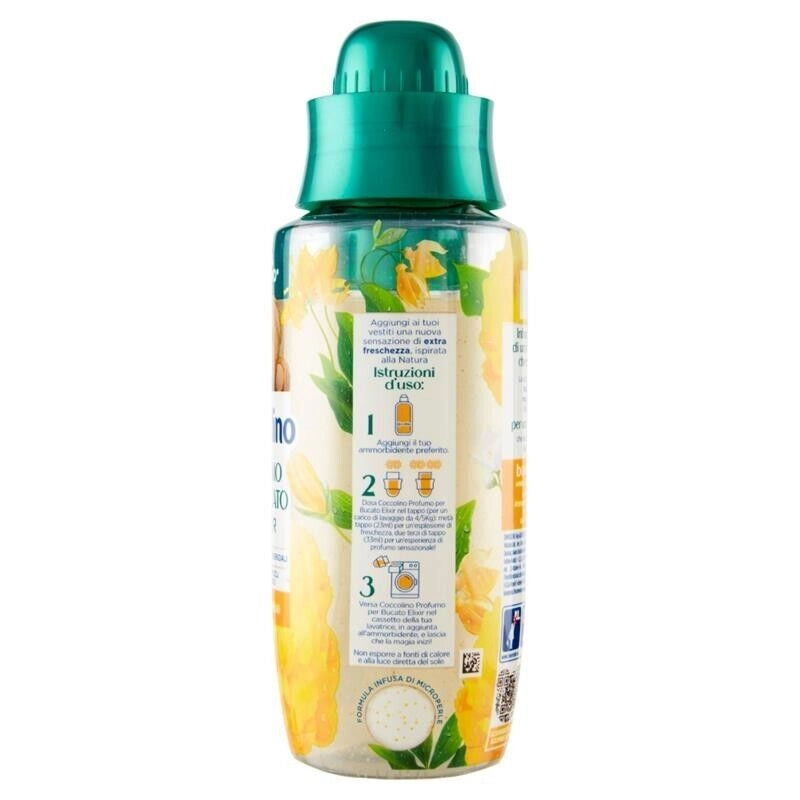 COCCOLINO PROFUMO PER BUCATO AMMORBIDENTE 342 ML ELIXIR BOUQUET ESTIVO CON AMBRA GELSOMINO E FIORI D'ARANCIA OKY