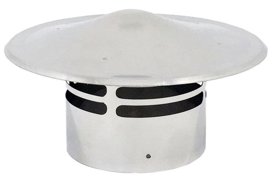 terminale con cappello inox dn stufa a pellet ø 10 cm cod:ferx.98275