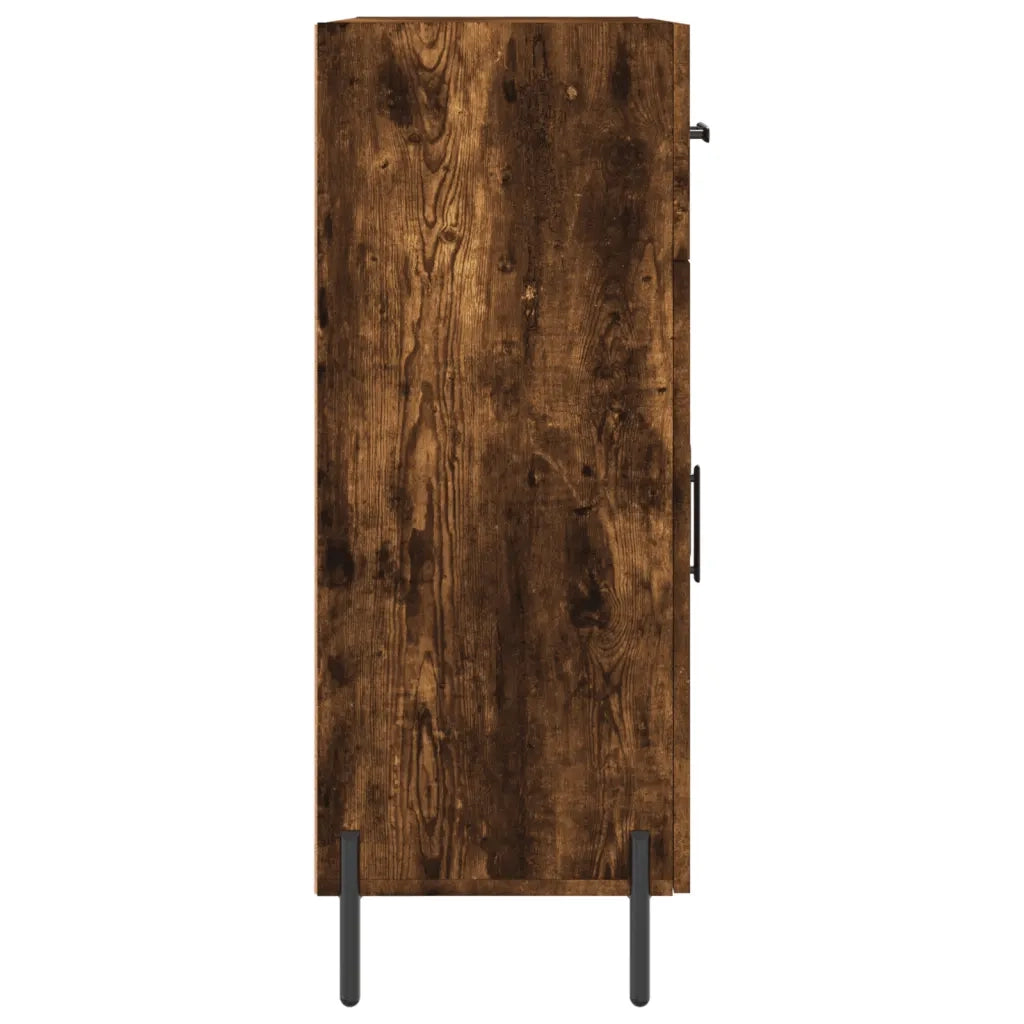 Credenza | Madia | Buffet da pranzo | Armadio da pranzo Rovere Fumo 69,5x34x90 cm in Legno Multistrato
