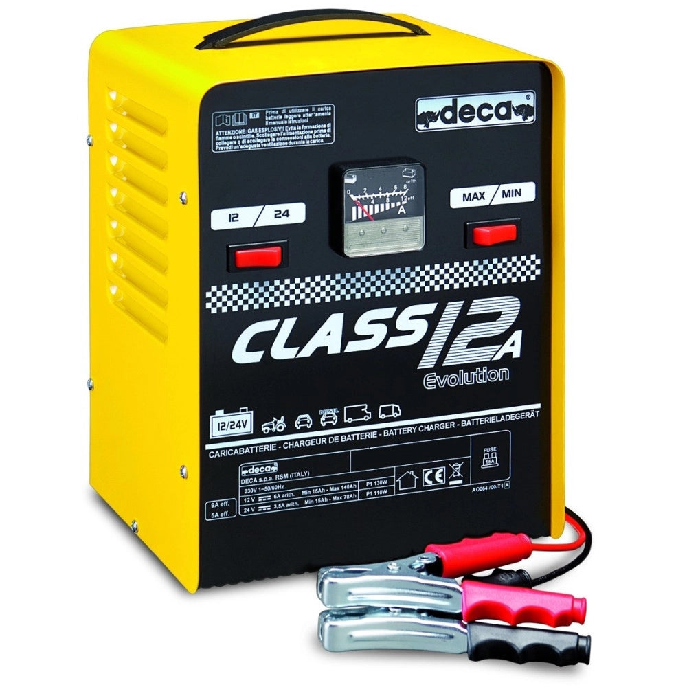 Trade Shop - Carica Batterie Deca Class 12a - Per Moto E Auto 12/24 V - Pb Wet 9,0 Amp 12/24v -