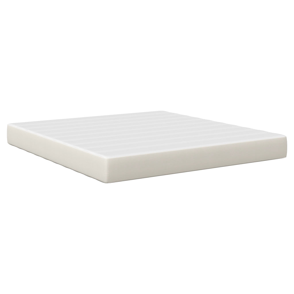 Materasso a molle indipendenti Crema 180x200x20 cm Medio Rigido Tessuto