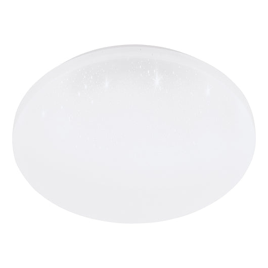 Plafoniera Moderna Frania-A Acciaio Bianco Luce Led Integrato 12W