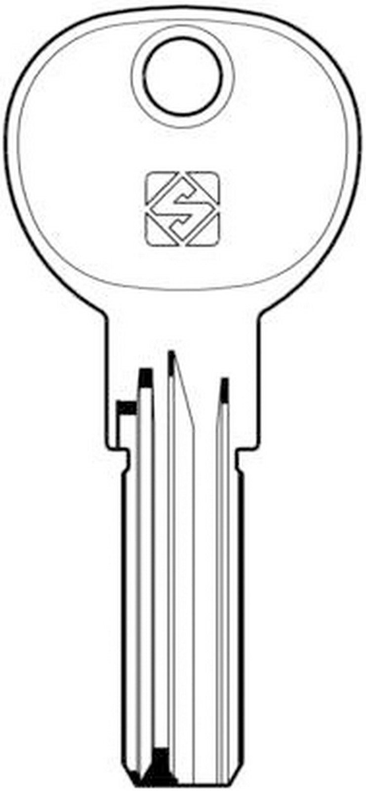 chiavi punzonate silca art. ie14 olc gr.6/2 cod:ferx.982