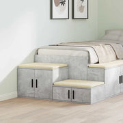 Armadio 2 pcs Grigio cemento 118 x 41 x 40 cm Legno multistrato 866662