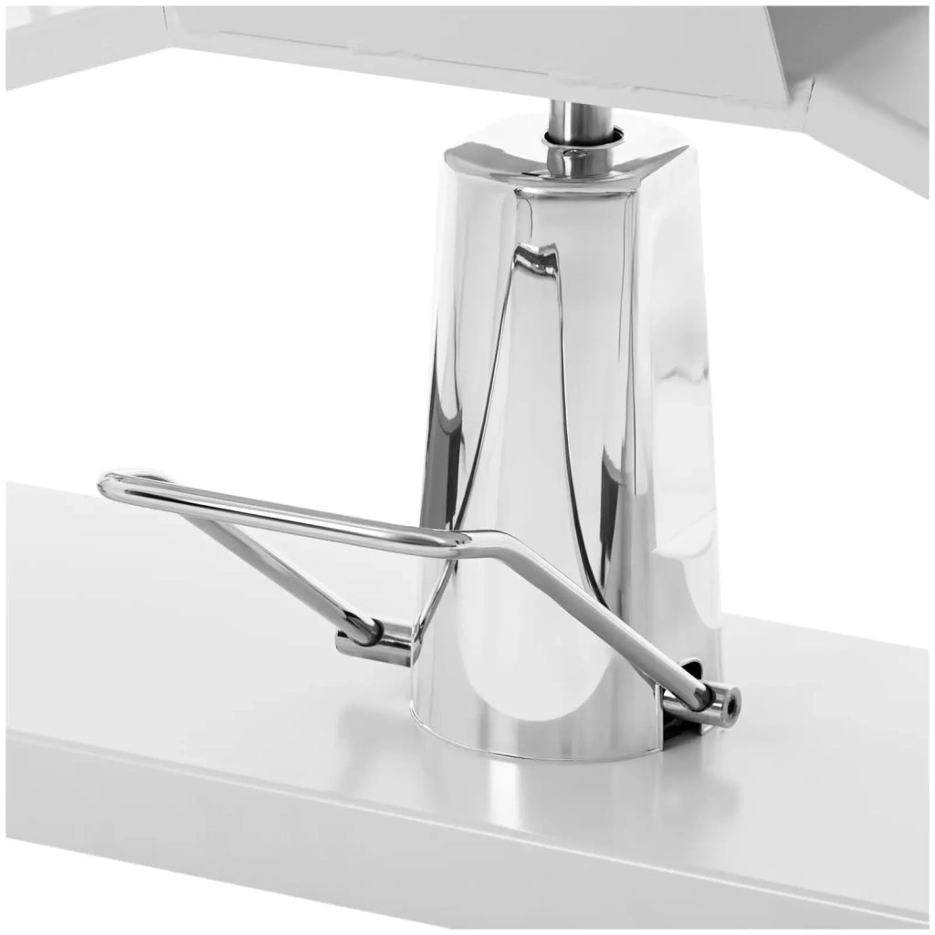 Poltrona estetica 200 kg 190 x 66 x 78 cm acciaio inox bianco 14_0008992