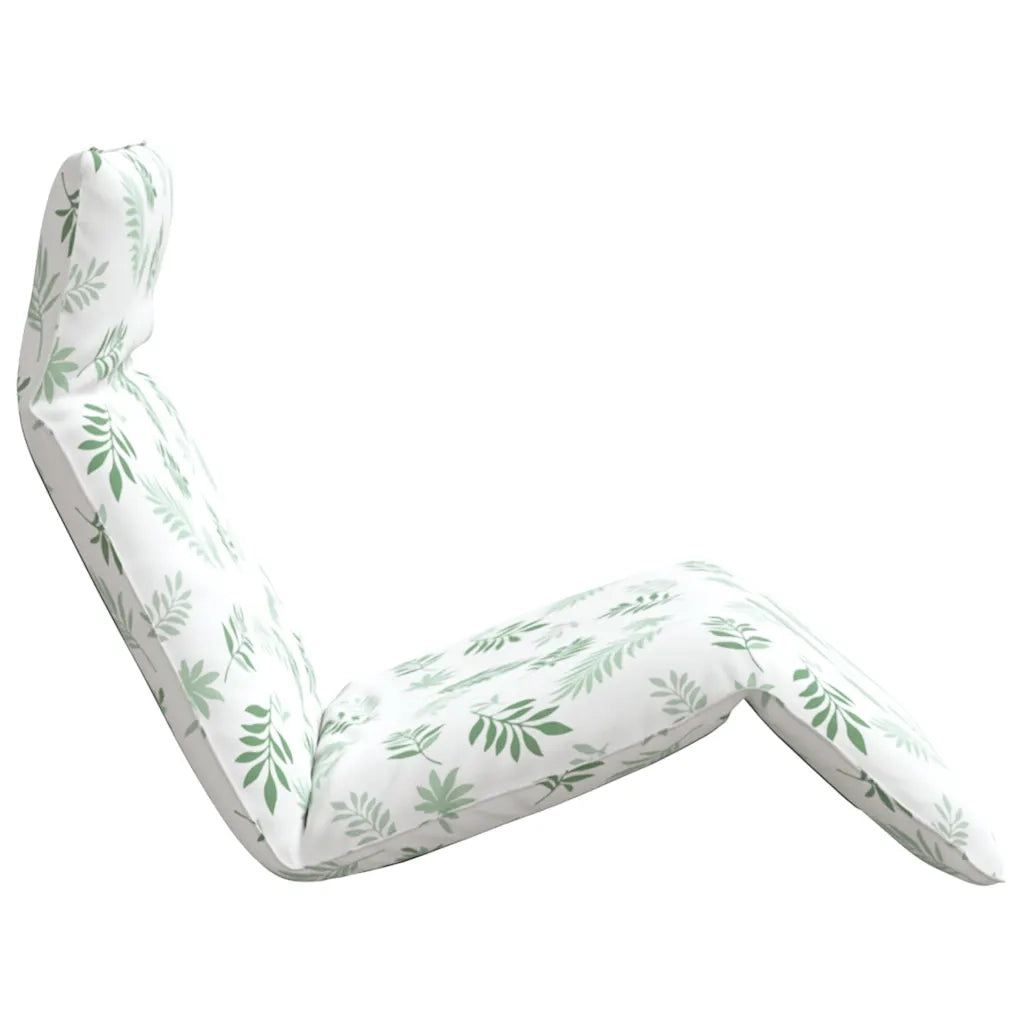 Lettino Pieghevole Motivo a Foglie 175x54x8,5 cm Tessuto Oxford 4019764