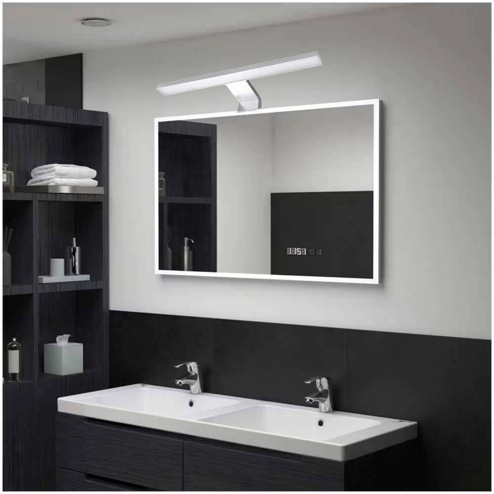 Trade Shop - Applique Lampada Led Per Specchio Bagno Con Doppia Istallazione 7w Luce 4000k Ip44 500p -
