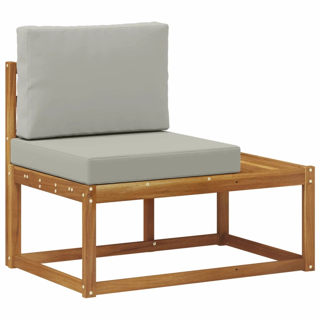 Divano da Esterno con cuscino-Divano da Giardino Naturale 91 x 63 x 73 cm 727431