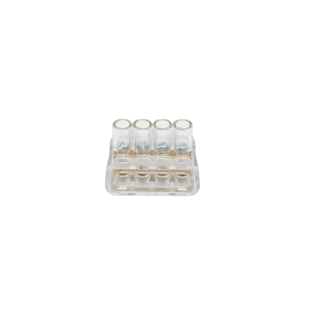 Morsettiera di fine stringa 10A 500V, 4 poli 1,5mm Leader