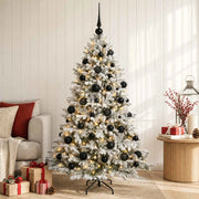 Albero di Natale Artificiale con Palline 120 cm 150 LED 3465587