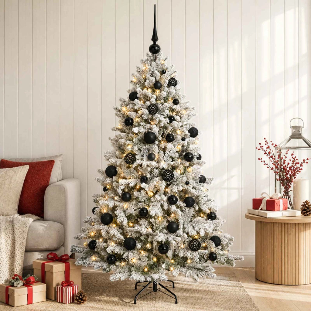 Albero di Natale Artificiale con Palline 120 cm 150 LED 3465587