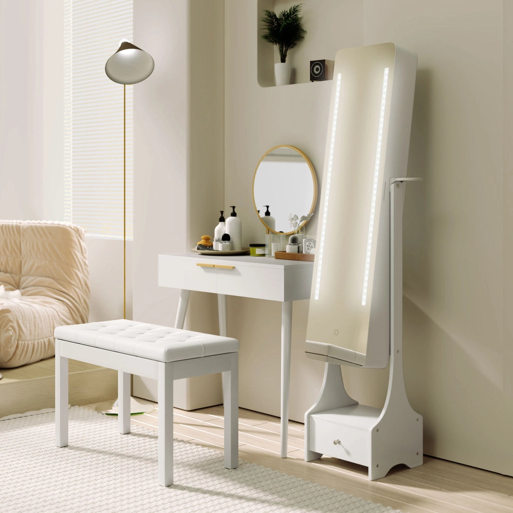 PANCA PER PIANOFORTE 79,5 x 39 x 15,9 cm Legno Bianco