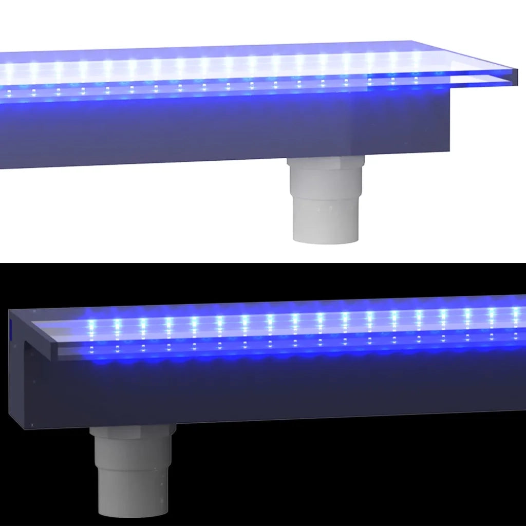 Sfioratore a Cascata con LED RGB Acrilico 108 cm CFW6566262