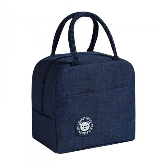 Tas per picnic termica con isolamento, tas per pranzo isolata, tas per pranzo termica, tas per pranzo impermeabile (blu marino), tas per pranzo opvolutile, tas per pranzo termica con strato di isolamento, tas per pranzo impermeabile per acqua