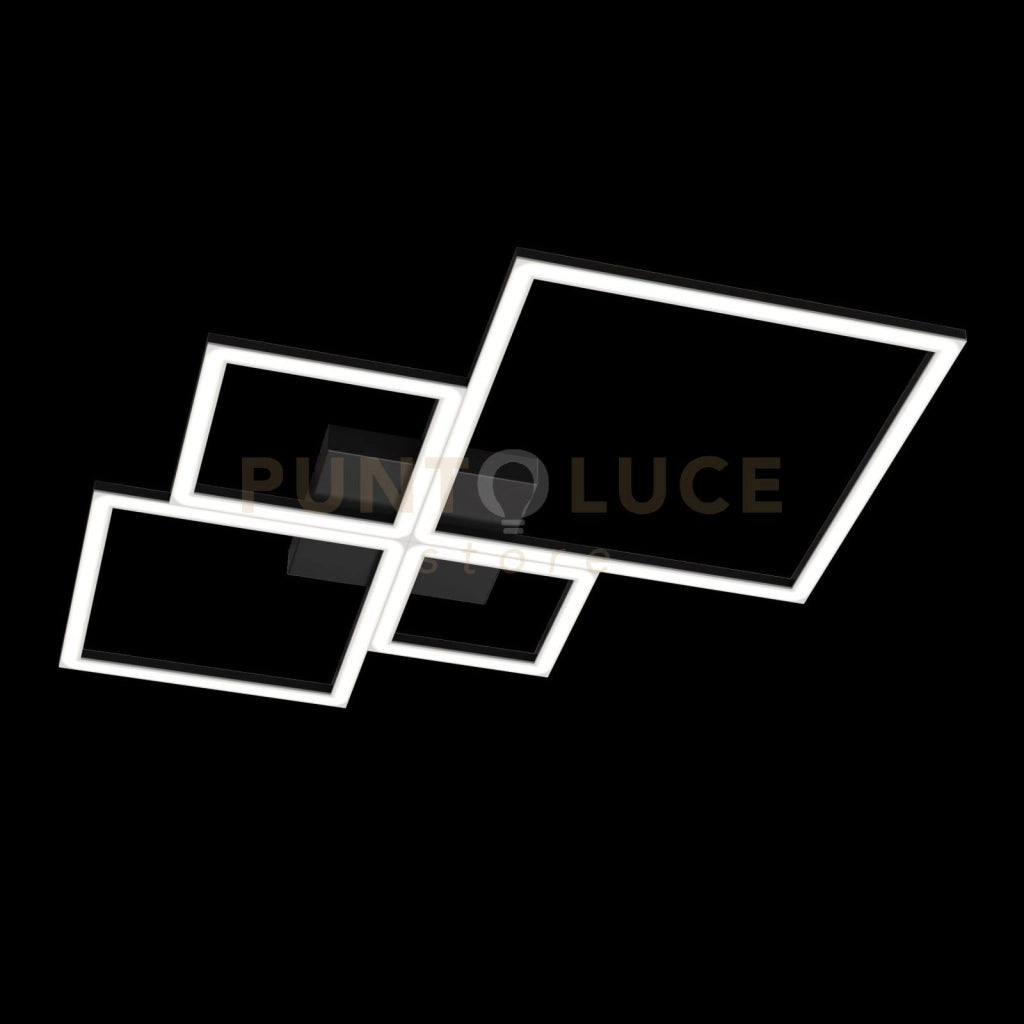 FOUR SQUARES APPLIQUE-PLAFONIERA 70 CM. NERO 1162-70-NE