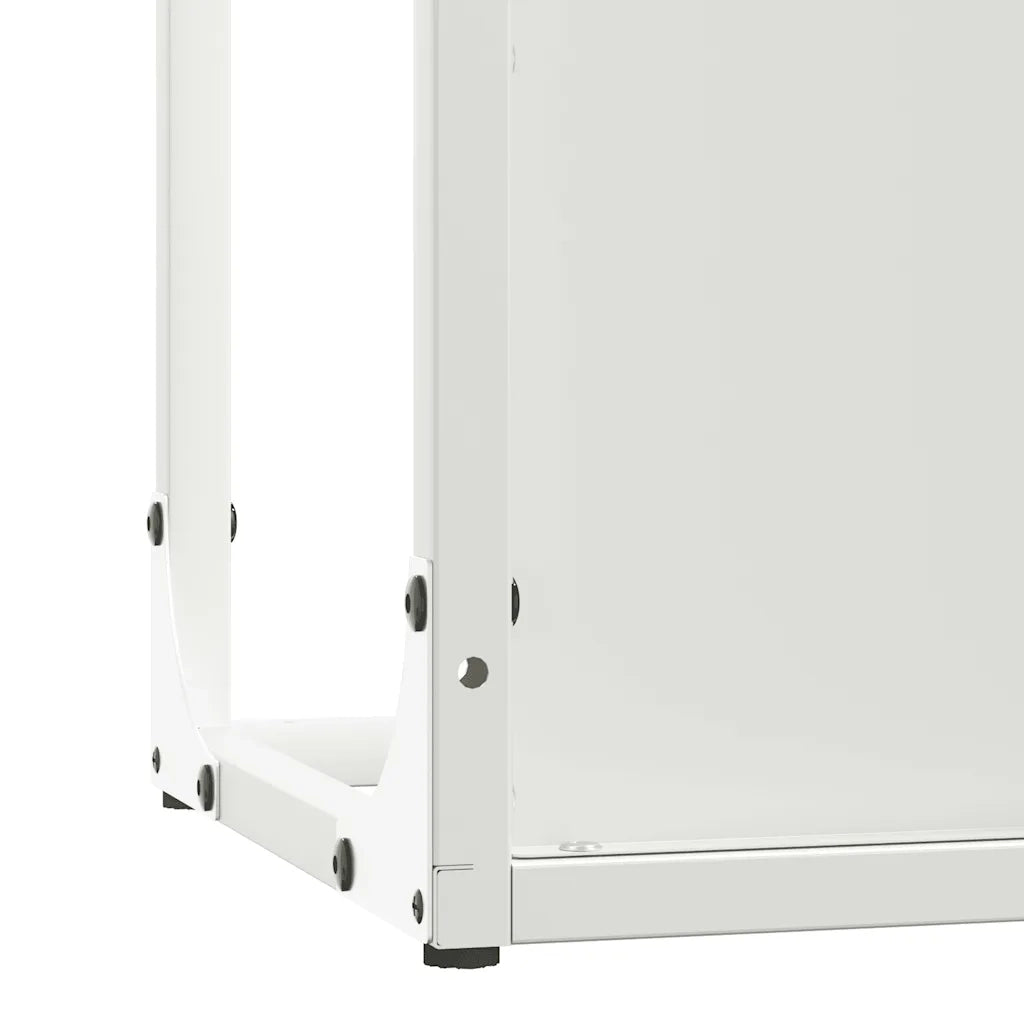 Rastrelliera per Legna da Ardere Bianca 25x25x80 cm CFW3544587