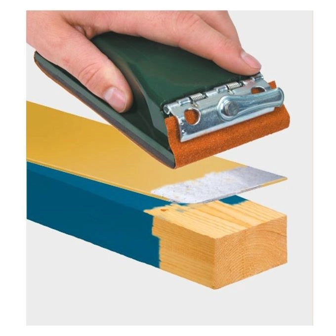 Einhell 485121 Levigatrice Manuale Professionale strisce abrasive 93x230 mm superficie gomma spugna 4 mm colore Verde