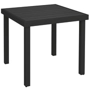 Tavolo da Giardino 78x78 cm Tavola da Pranzo Effetto Legno Nero