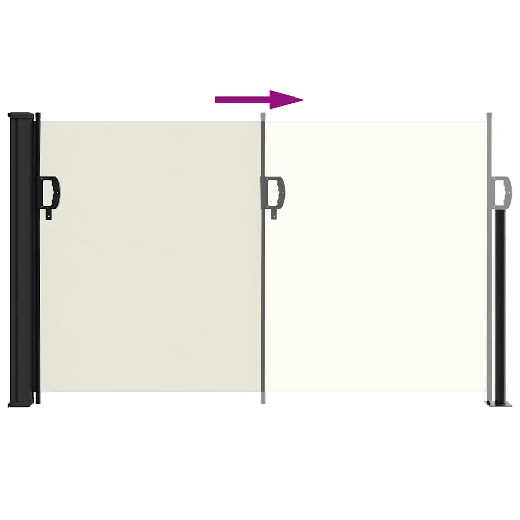 Tenda da Sole Laterale Retrattile Crema 120x500 cm 4004400