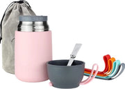 Contenitore termico, 450 ml, 650 ml, 800 ml, acciaio inossidabile, contenitore per alimenti, contenitore per alimentazione dei bambini, contenitore per conservare il cibo caldo, contenitore per pranzo caldo, contenitore per muesli da asporto, 800 ml