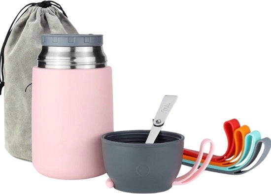 Contenitore termico, 450 ml, 650 ml, 800 ml, acciaio inossidabile, contenitore per alimenti, contenitore per alimentazione dei bambini, contenitore per conservare il cibo caldo, contenitore per pranzo caldo, contenitore per muesli da asporto, 800 ml