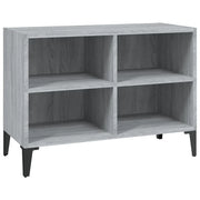 Mobile TV | Armadietto TV | Mobile Porta TV con Gambe in Metallo Grigio Sonoma 69,5x30x50 cm