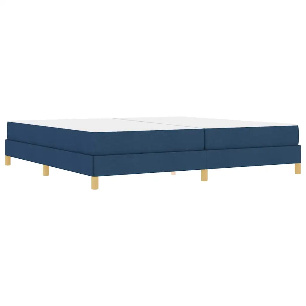vidaXL Letto a molle Blu e Marrone 200 x 200 cm