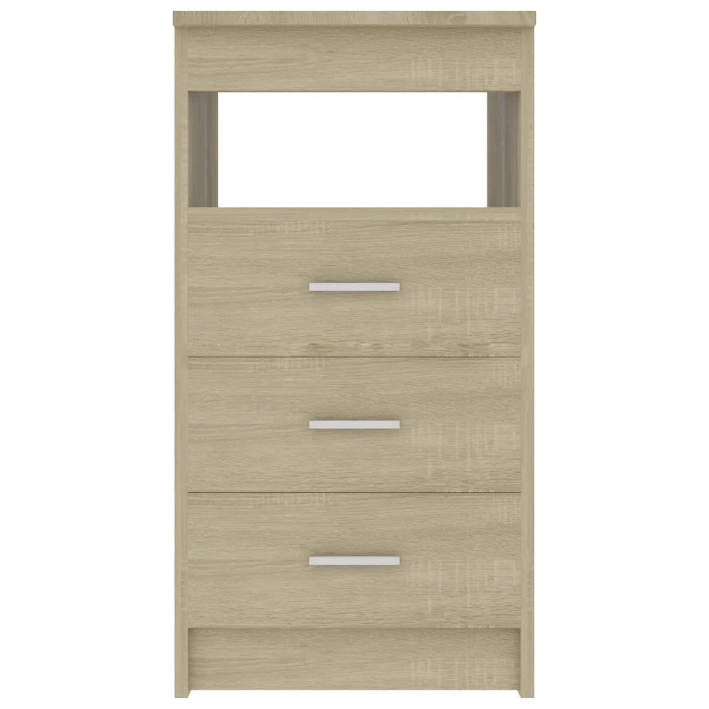 Cassettiera Rovere Sonoma 40x50x76 cm in Legno Multistrato