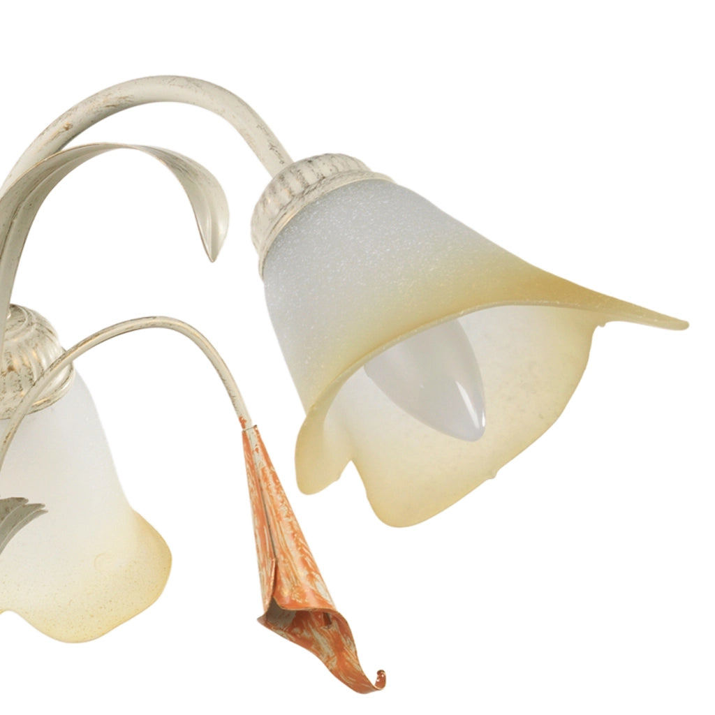 Lampadario 3 luci Lucrezia Avorio