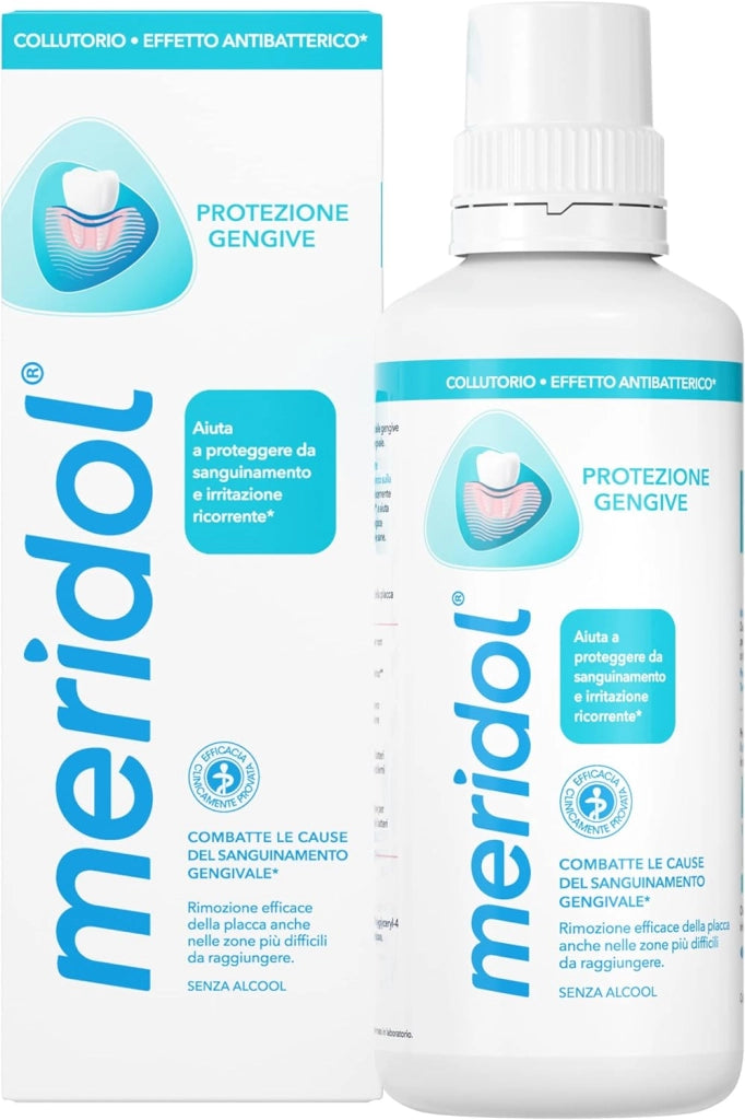 SET 2 MERIDOL COLLUTORIO PROTEZIONE GENGIVE DA 400ML COMBATTE IL SANGUINAMENTO