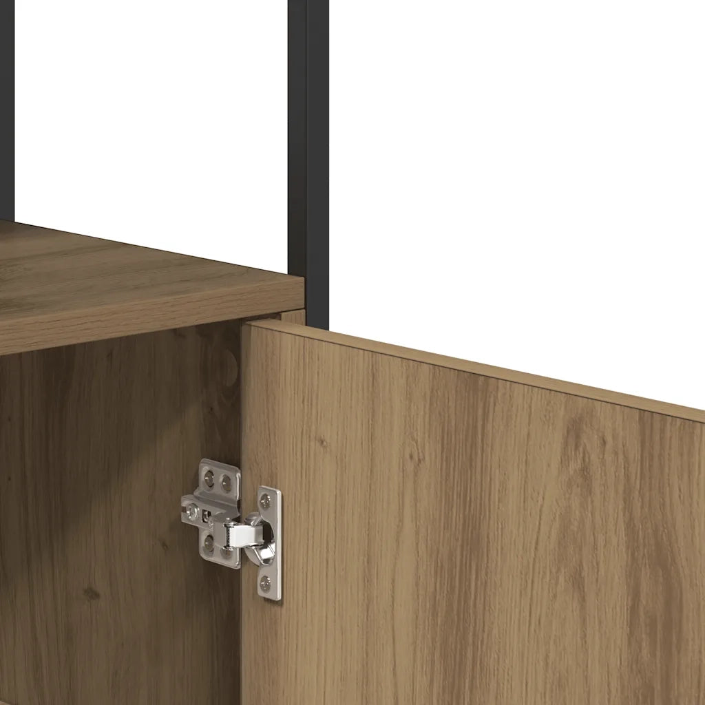 Credenza Rovere Artigianale 70x30x80 cm in Legno Multistrato 857473
