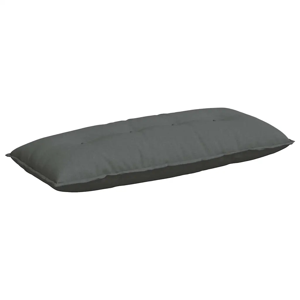 Cuscino per Schiena Grigio scuro 120 x 19 x 50 cm Tessuto