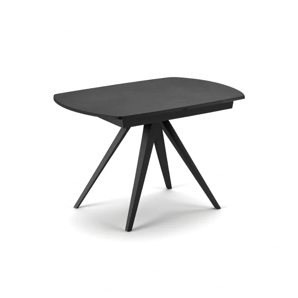 Tavolo da pranzo allungabile in ceramica effetto cemento grigio Spin 140-200x90 cm fino a 8 posti | Duzzle