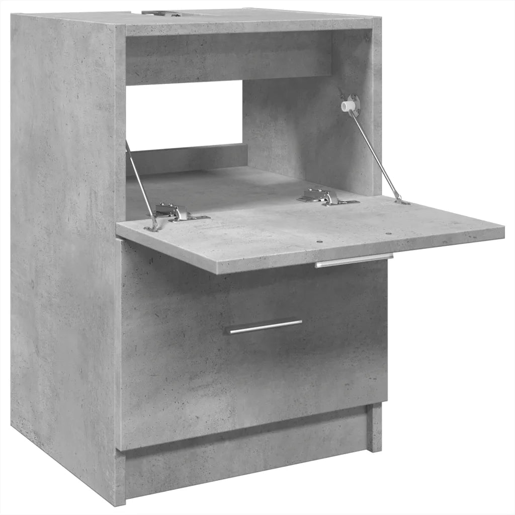 Mobile Lavabo | Armadio Lavabo Grigio Cemento 80x33x60 cm in Legno Multistrato