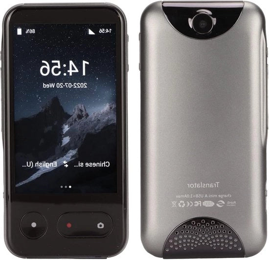 Traduttore di Lingue Portatile - Traduzione Bidirezionale - Supporto per Wi-Fi e Bluetooth - Traduttore di Voci Estere - 138 Lingue Online