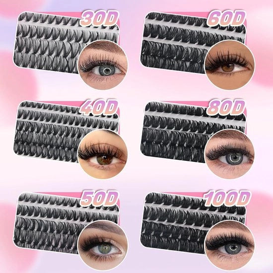 Cluster wimpers - Volume luxe - Set di 5 lunghezze - Aspetto naturale