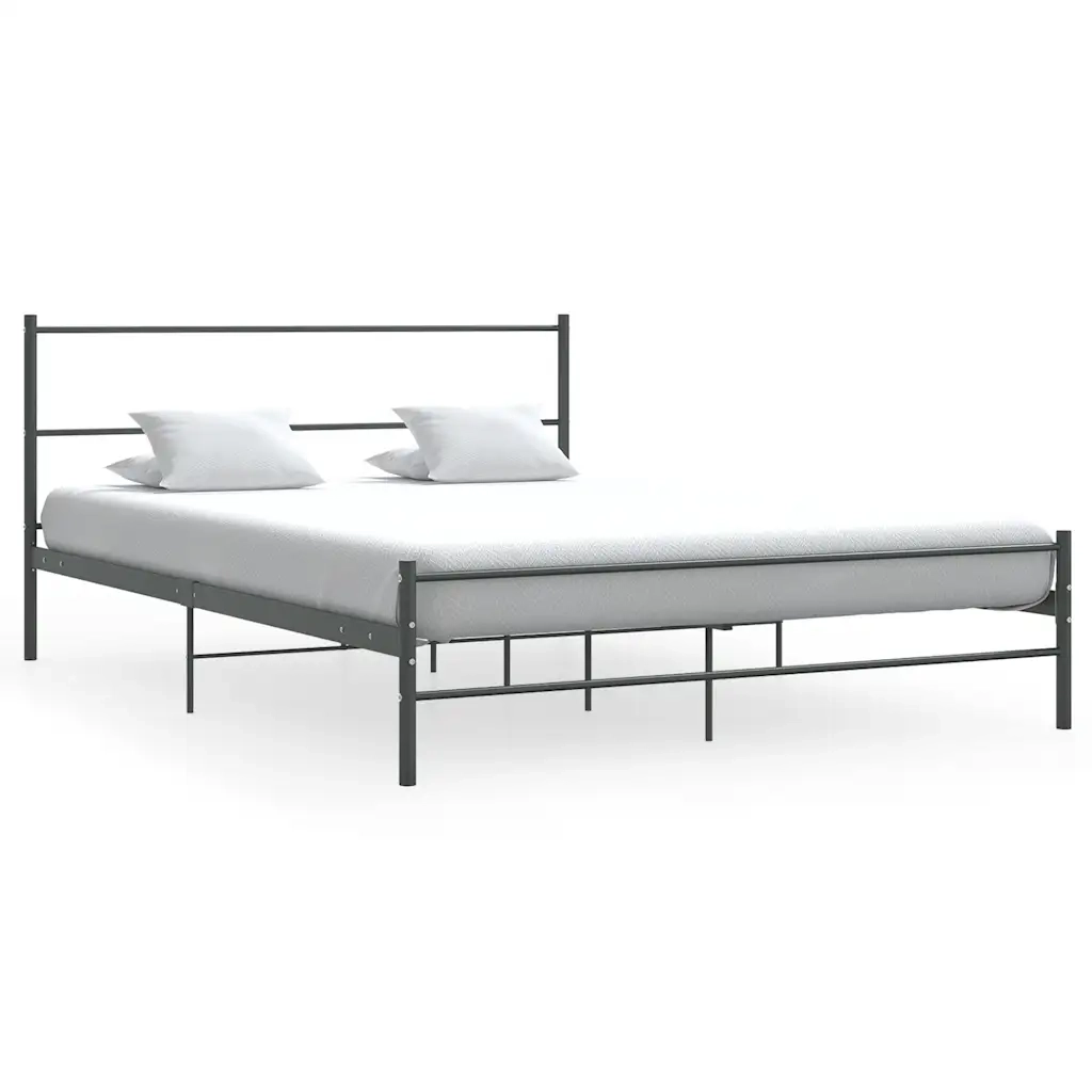 Giroletto senza Materasso Grigio in Metallo 140x200 cm