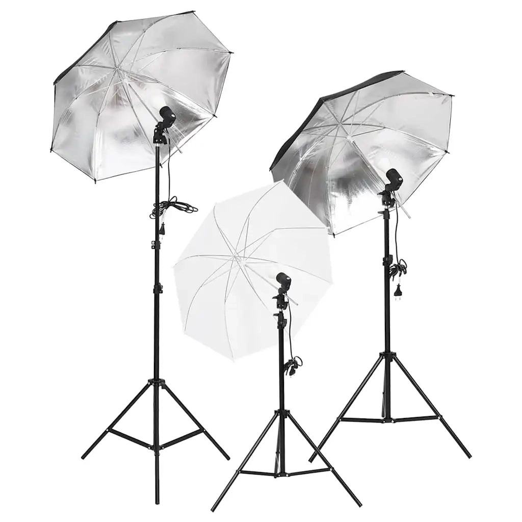 Kit per Studio Fotografico con Set di Luci e Fondale 3094708