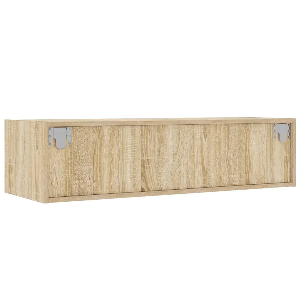vidaXL Mobile Porta TV con Luci LED Rovere Sonoma 100X35,5x25 cm
