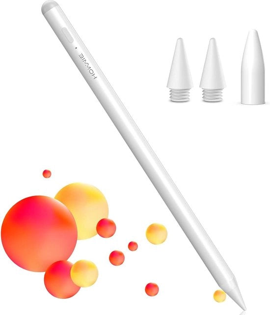 Stilo per iPad con caricamento rapido - Adesione magnetica - Rilevamento inclinazione - Rilevamento palmo per iPad 8/9/10 Gen Air 4/5 Pro 11" (1/2/3 Gen) Pro 12.9