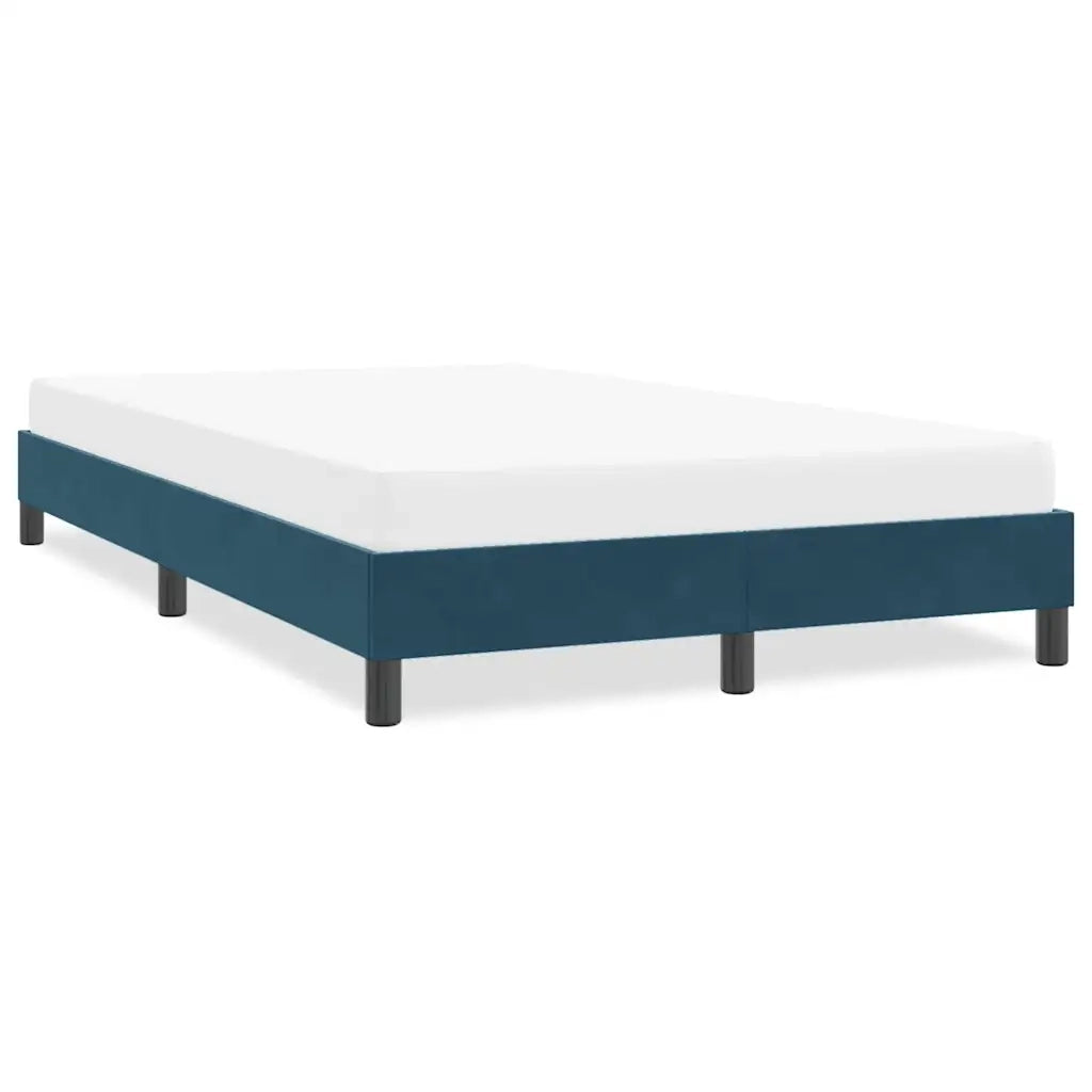 Giroletto senza Materasso-Struttura Letto Blu Scuro 120x210 cm Velluto